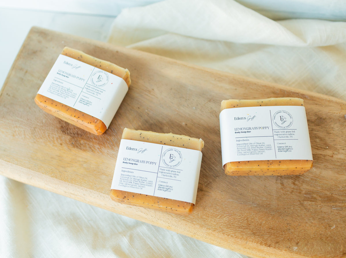 Lemongrass Poppy Soap Bar