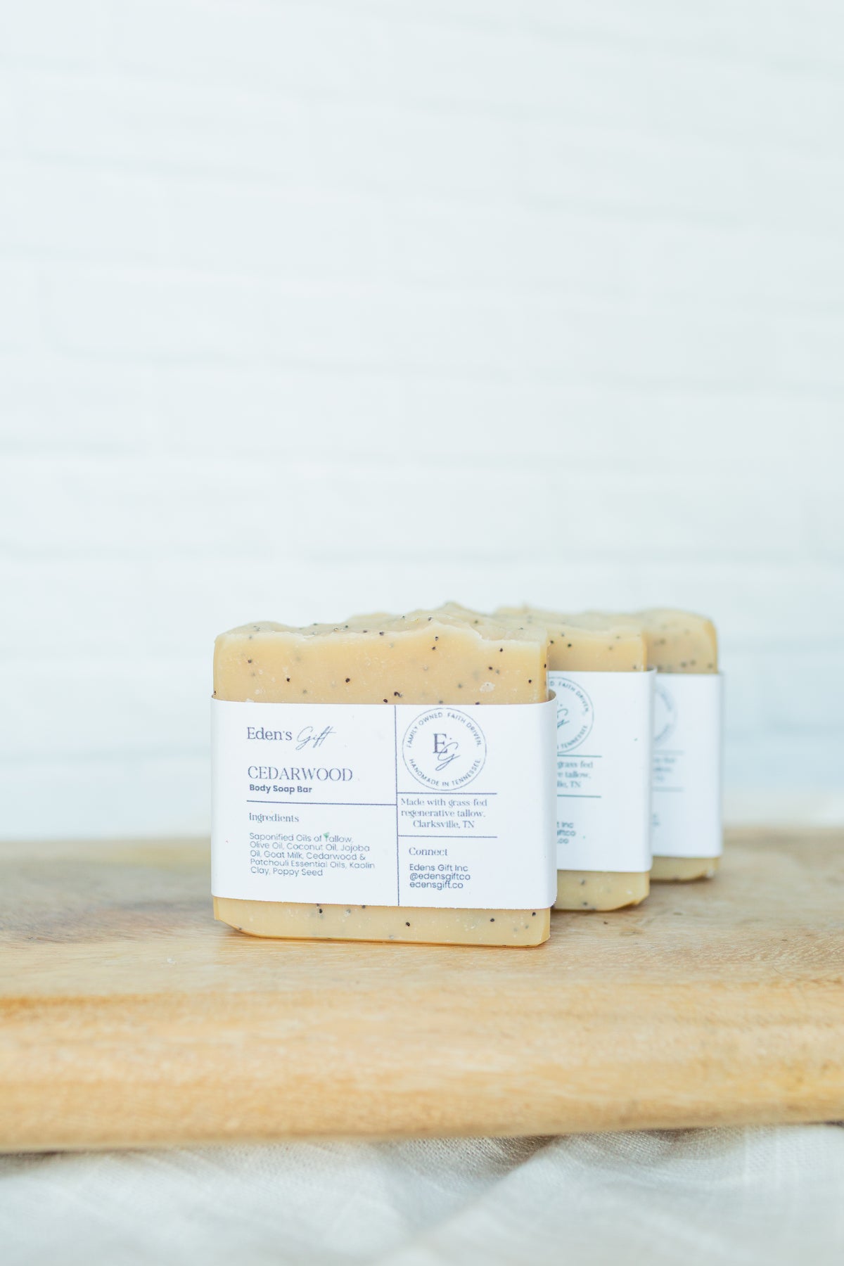 Cedarwood Patchouli Poppy Soap Bar